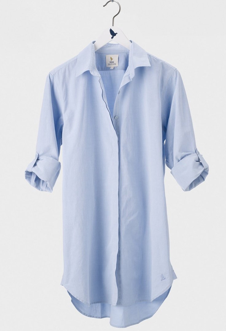 Блуза красная в горошек из шифона