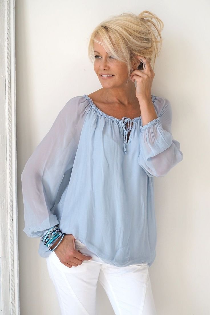 Рубашка женская льняной