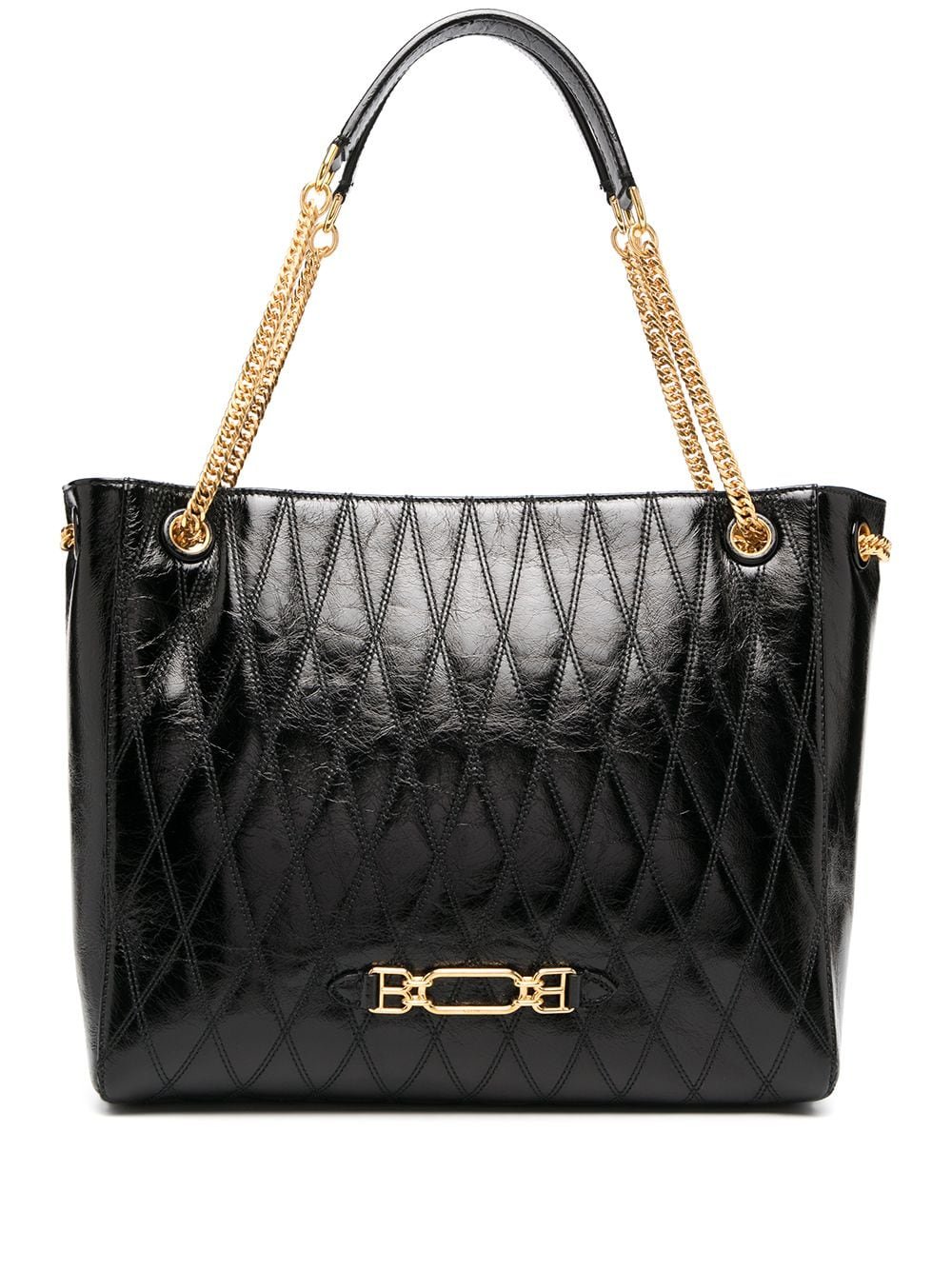 Черная сумка с золотой фурнитурой