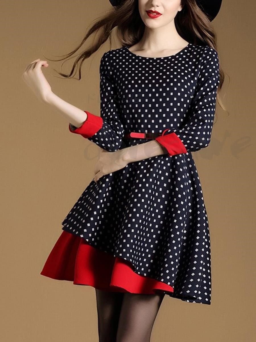 Платье в горошек