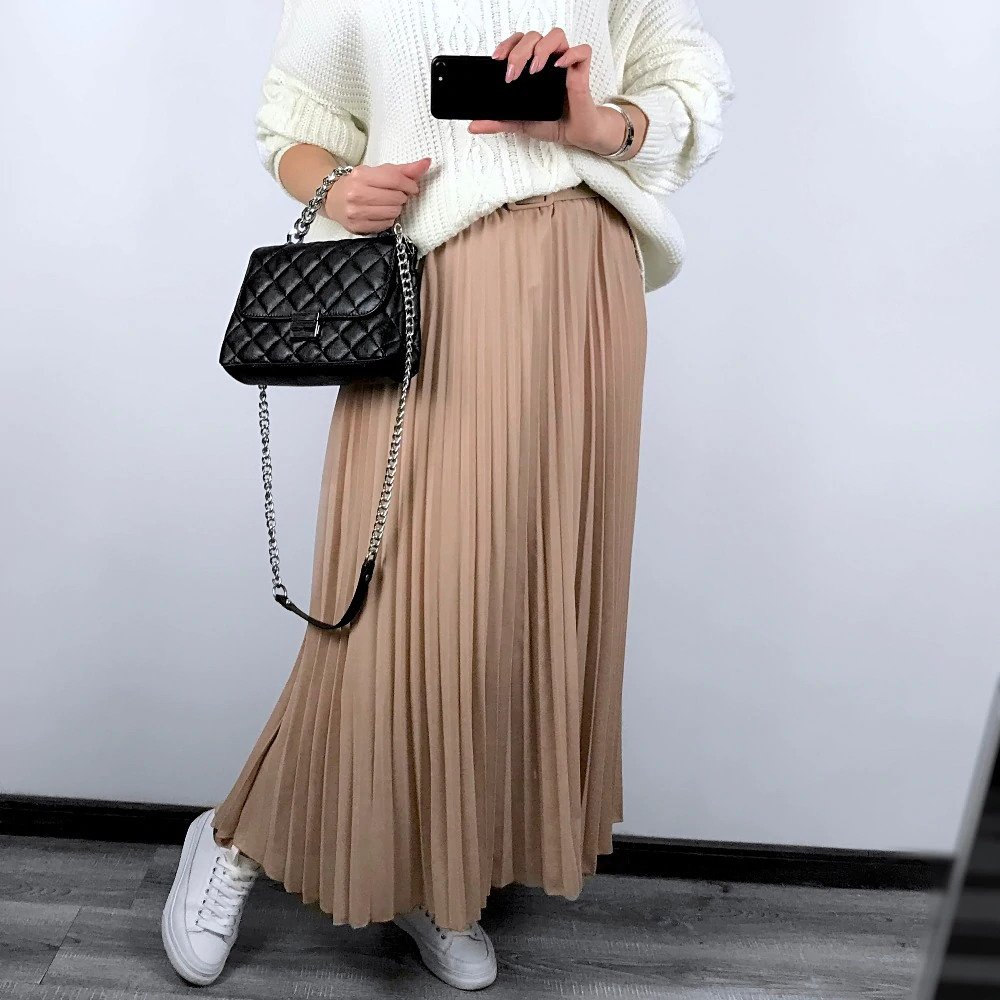 Плиссированная юбка для беременных