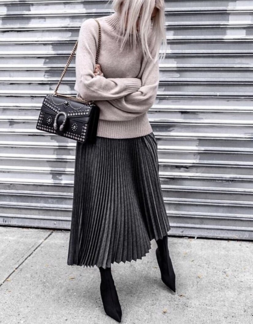 Юбка миди плюс сайз