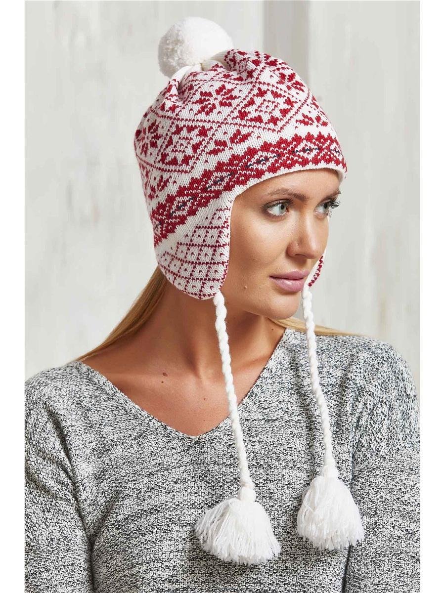 Скандинавские вязаные шапки