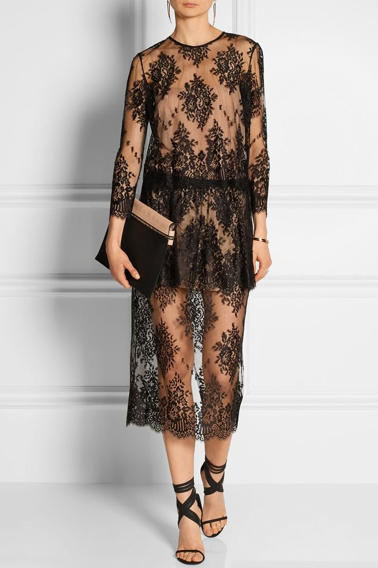 Сарафан с кружевом