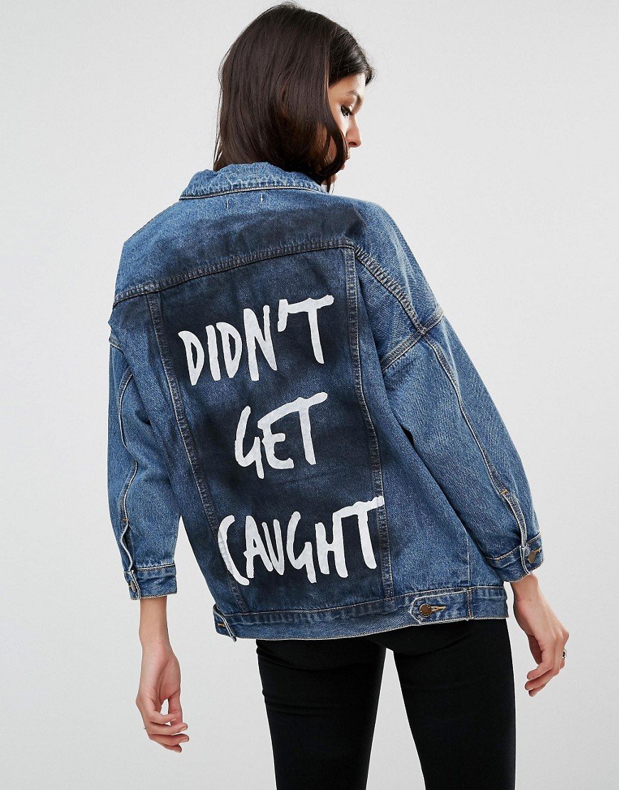 Джинсовка с надписями