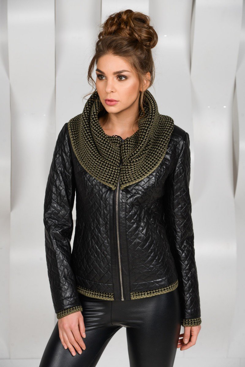 Куртка с трикотажными рукавами