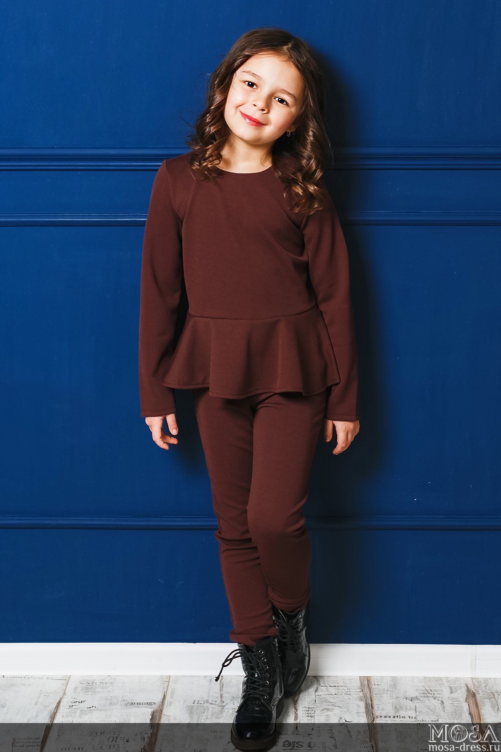 Школьный брючный костюм для девочки