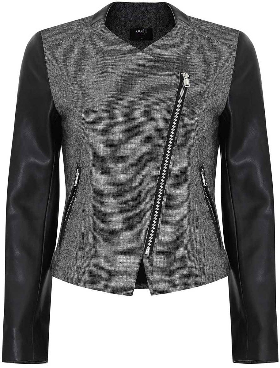 Куртки из комбинированных тканей для женщин