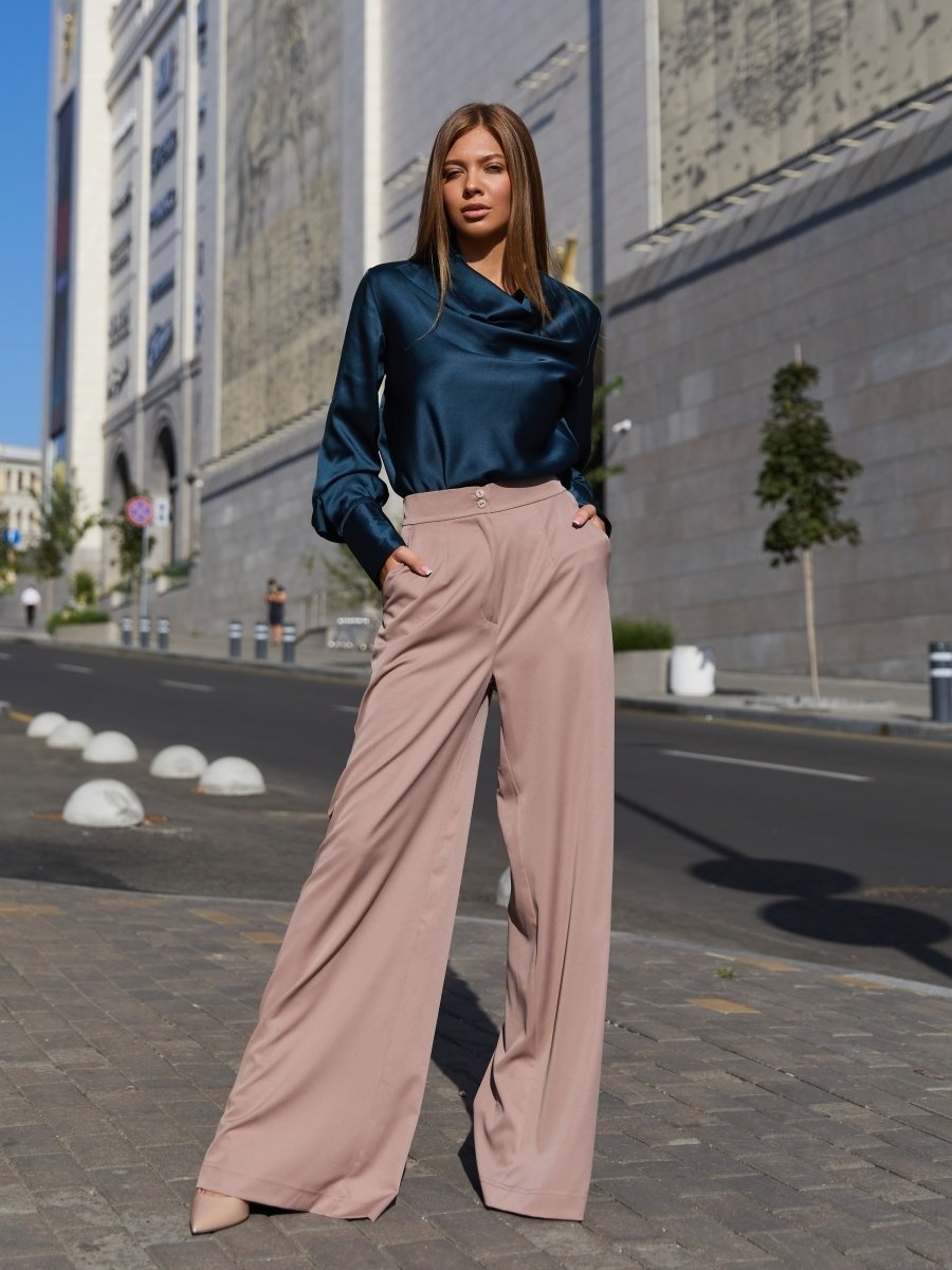 Брюки палаццо для полных женщин