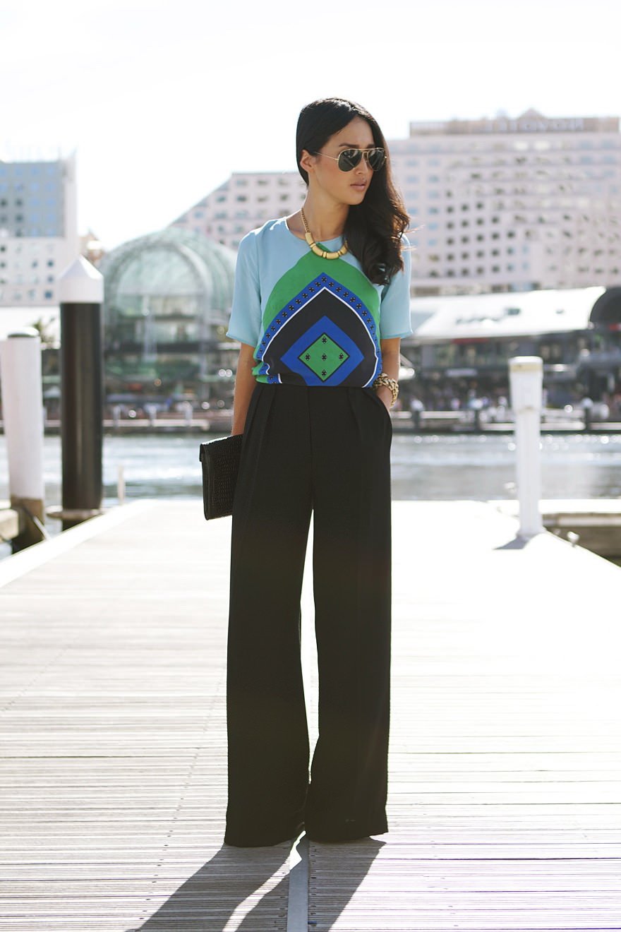 Брюки палаццо для фигуры груша