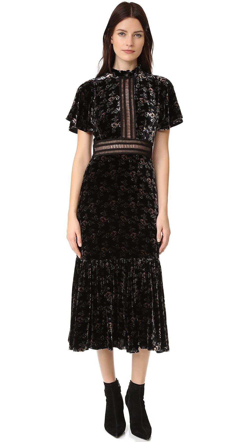 Платье из панбархата мода