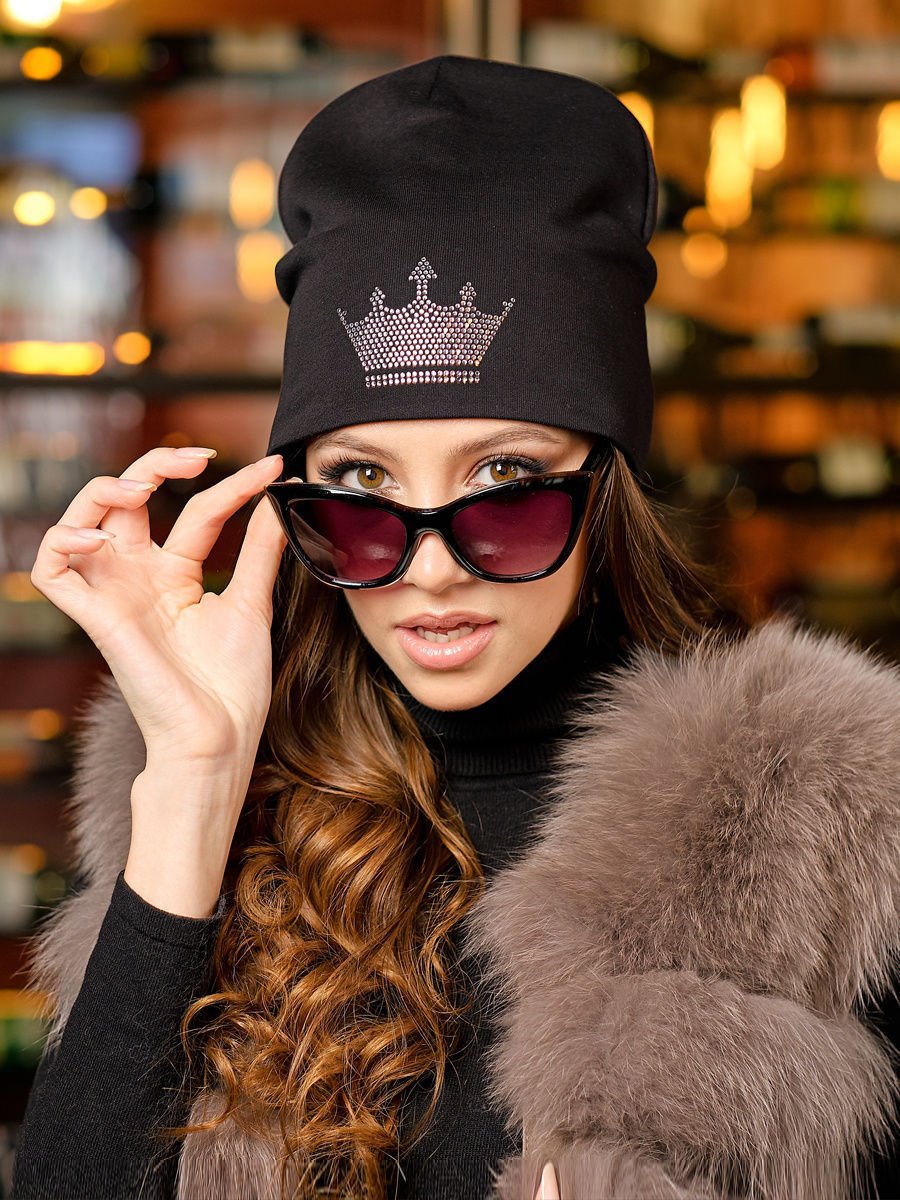 Шапки со стразами сваровски