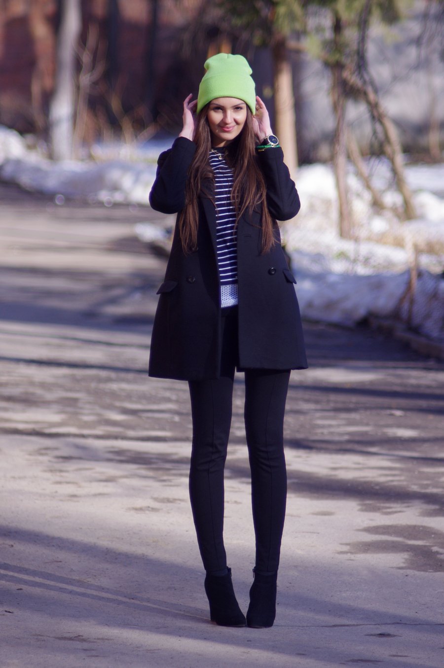 Натали Даниш зимой