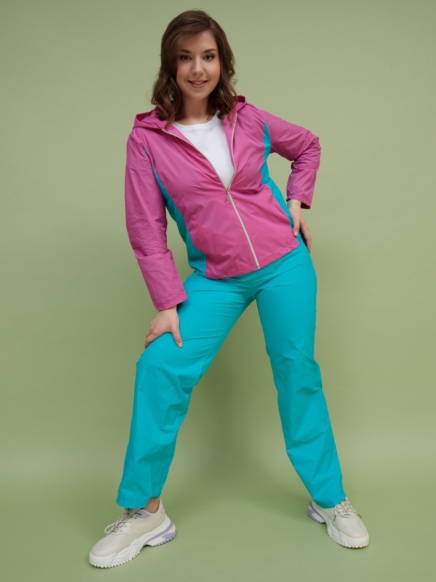 Костюм спортивный белый женский из плащевки