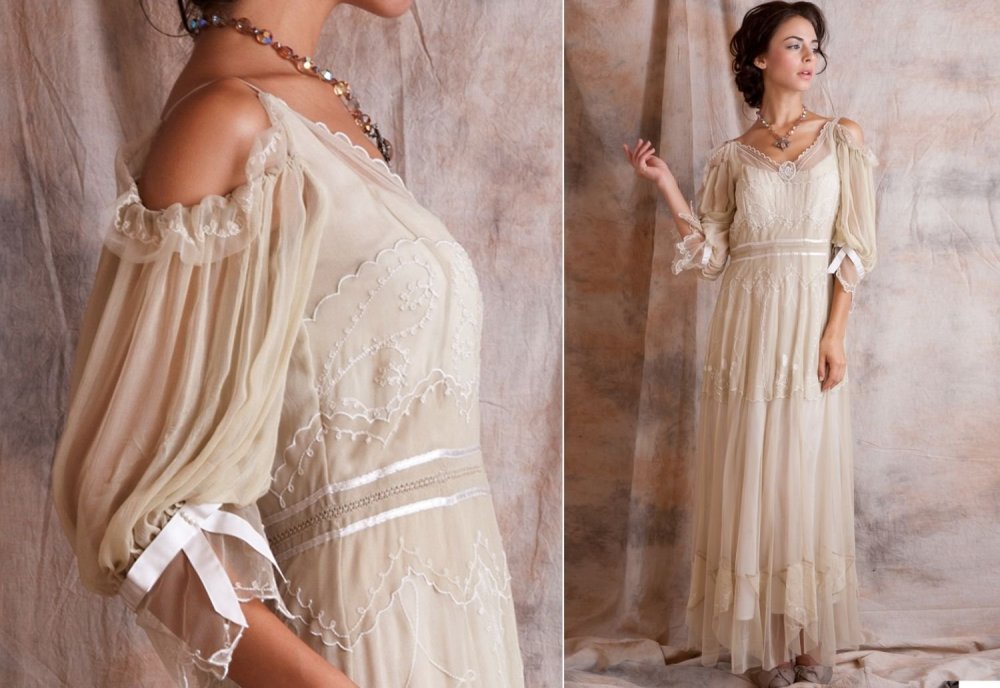 Свадебные Винтажные платья бохо