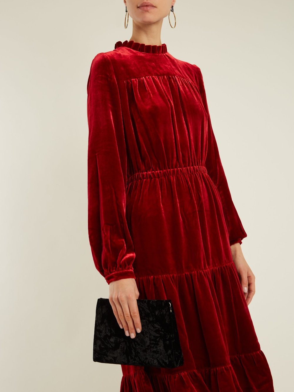 Платье панбархат на шифоне