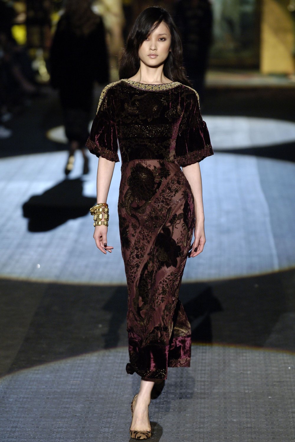 Платье из панбархата на шифоне