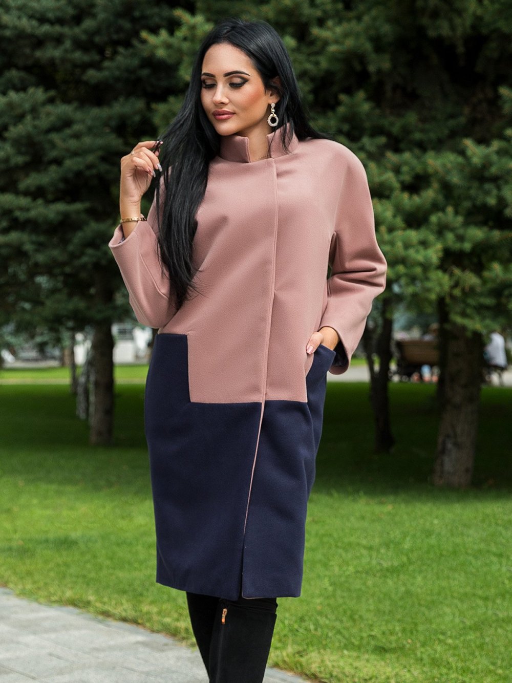 Пальто комбинированное Electrastyle