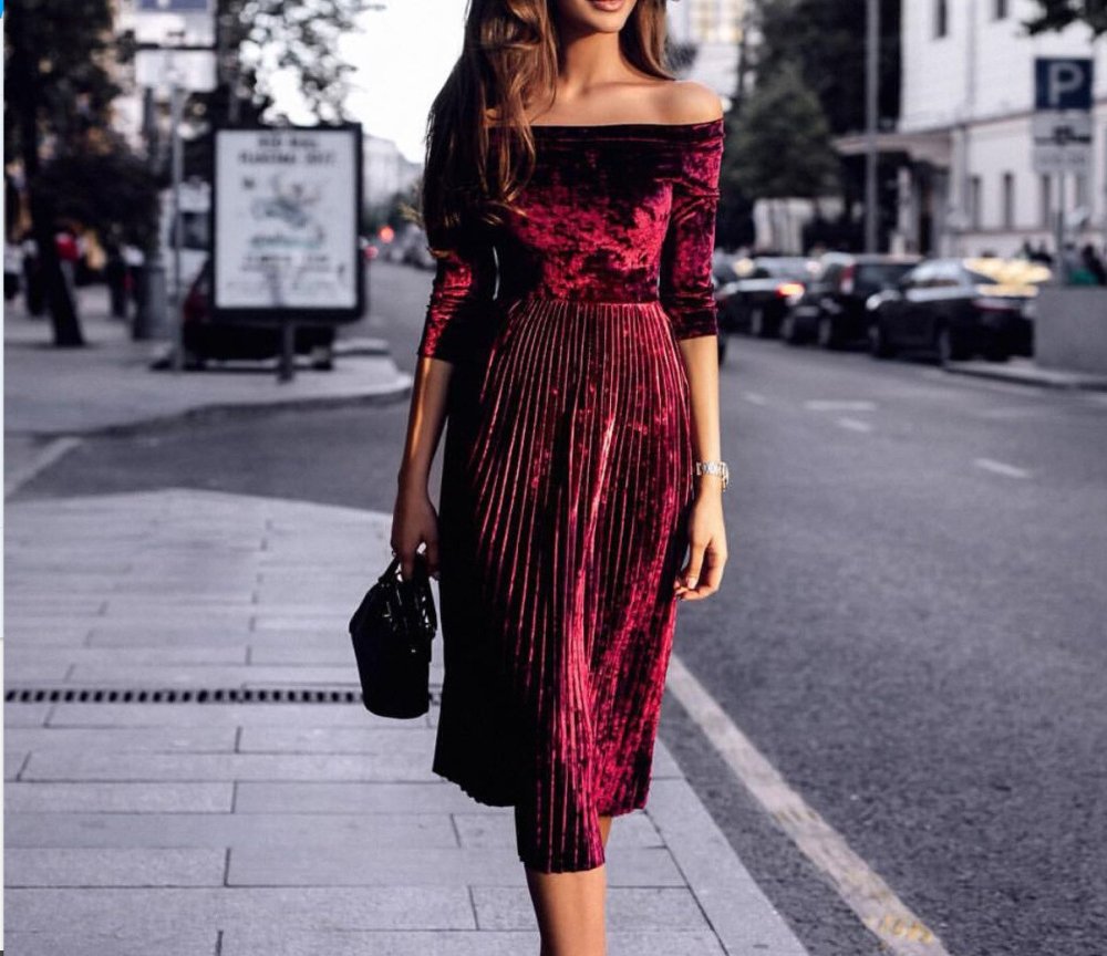 Стильные образы с платьем