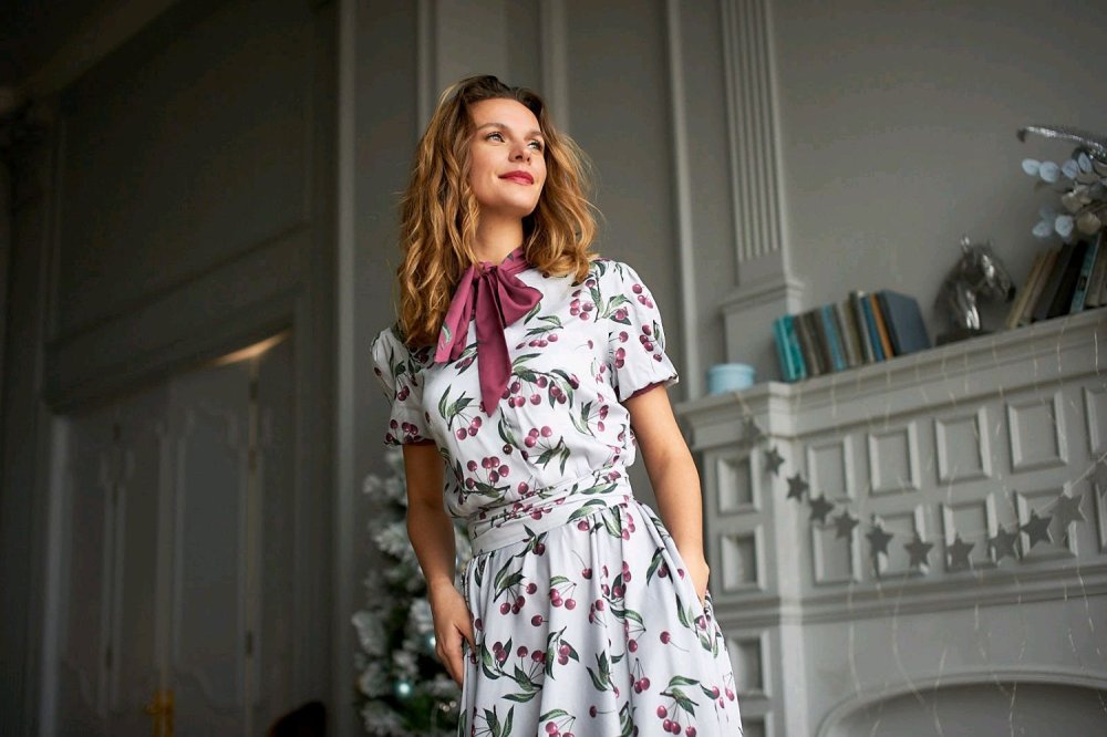 Шелковое платье