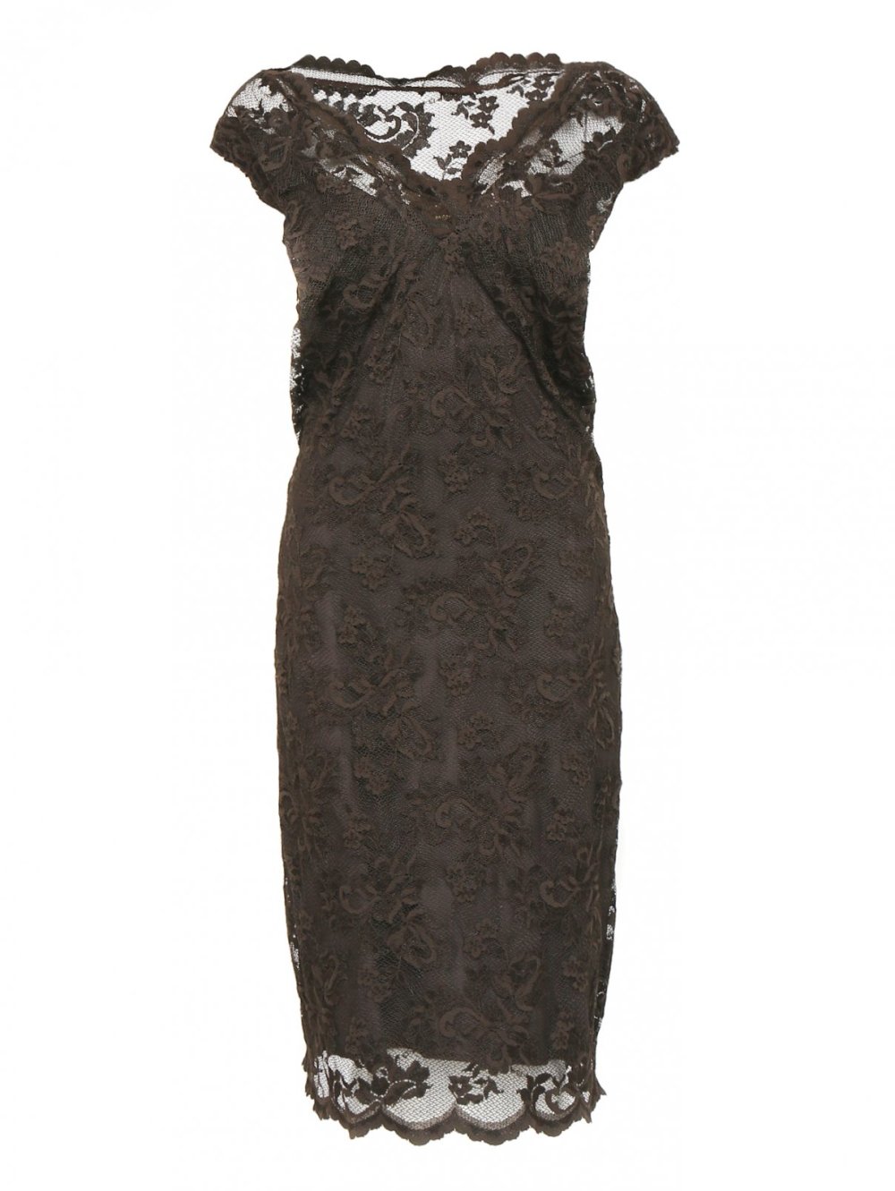 Платье с гипюром