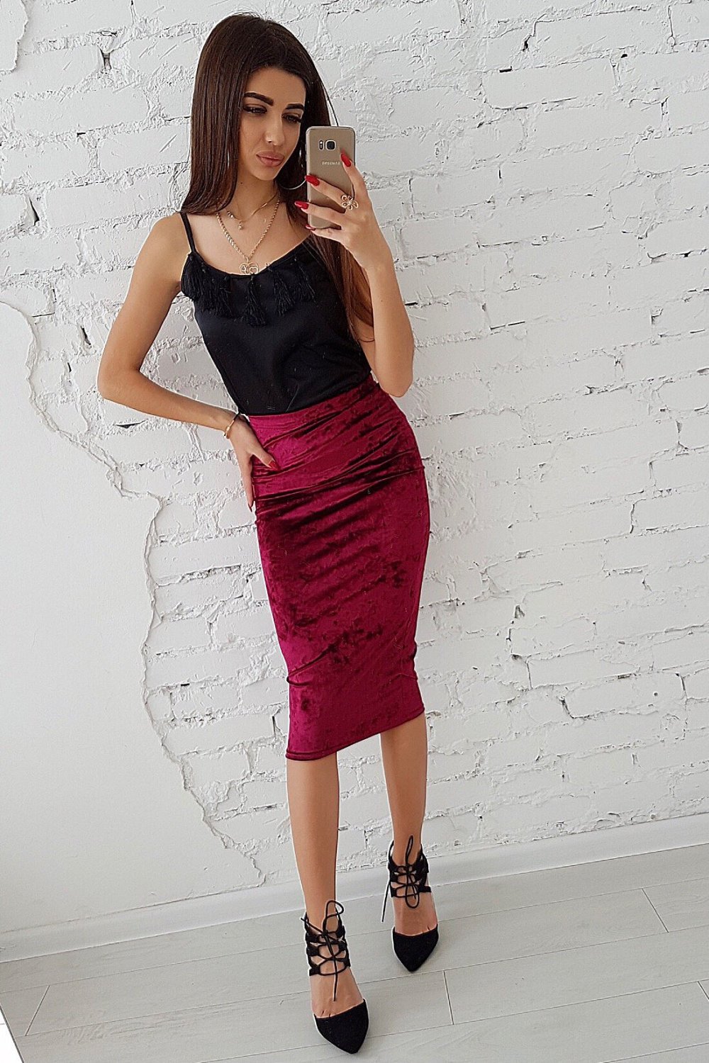 Блузон из бархата