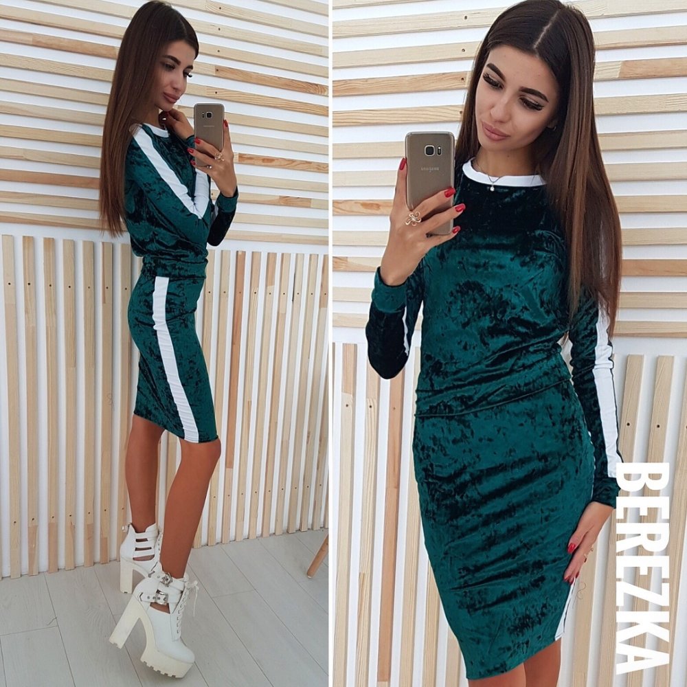 Юбка из велюра