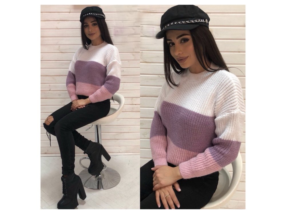 Комбинированные свитера