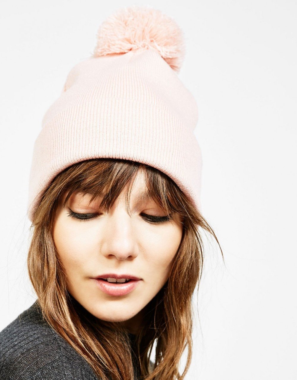 Вязаные шапки для круглого лица