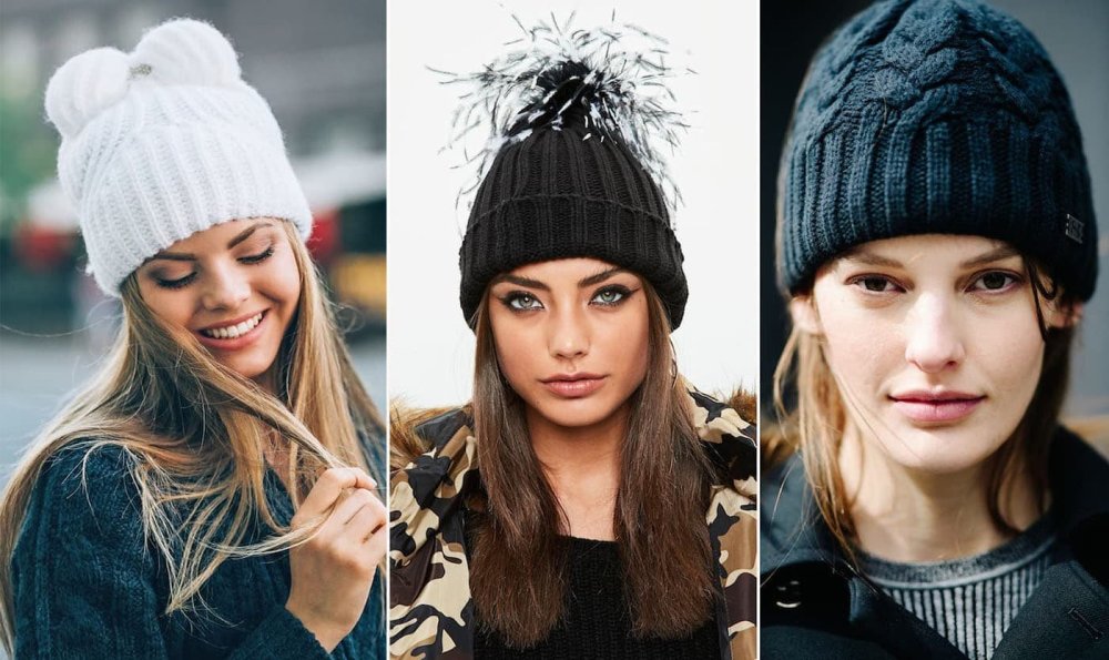 Шапка с челкой