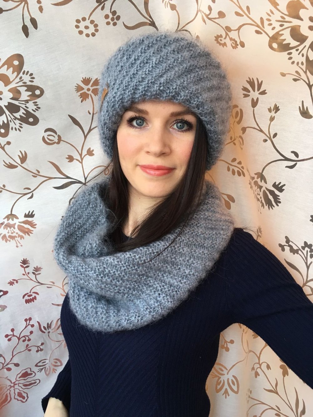 Красивые шапки из мохера