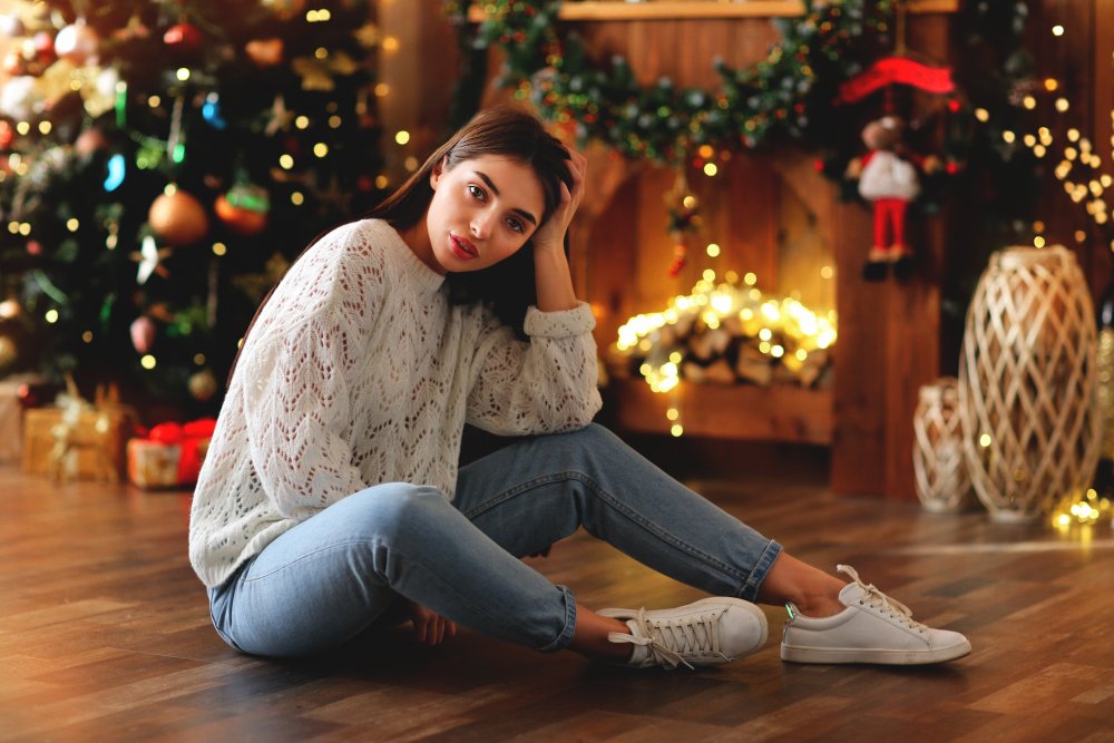 Новогодняя фотосессия в свитерах