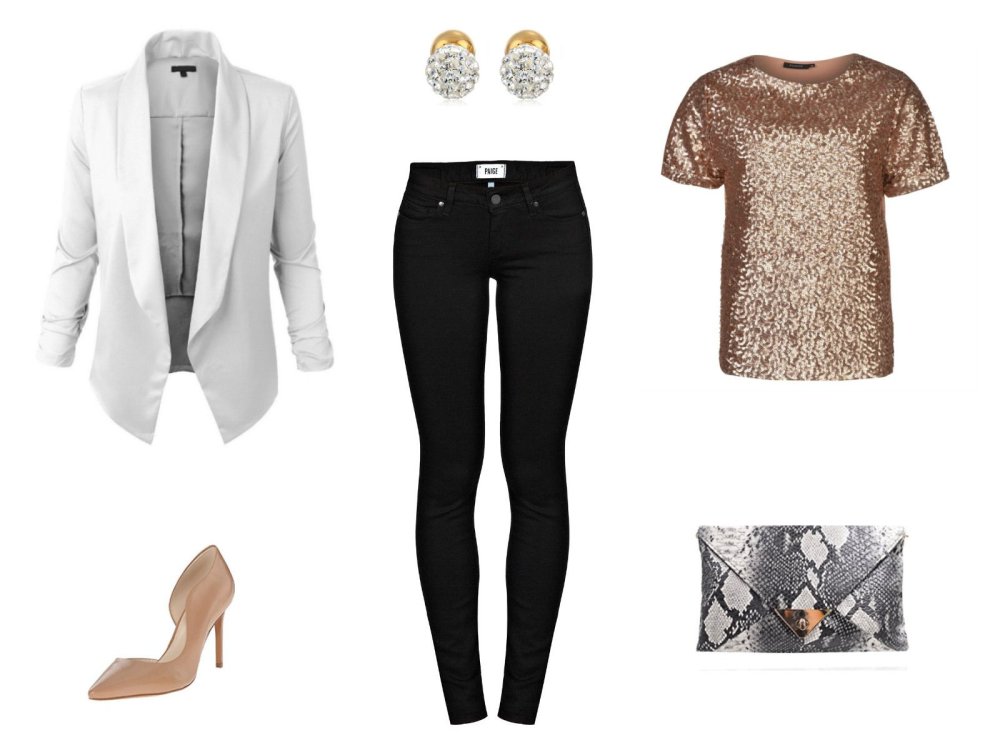 Образ на НГ С джегинсами