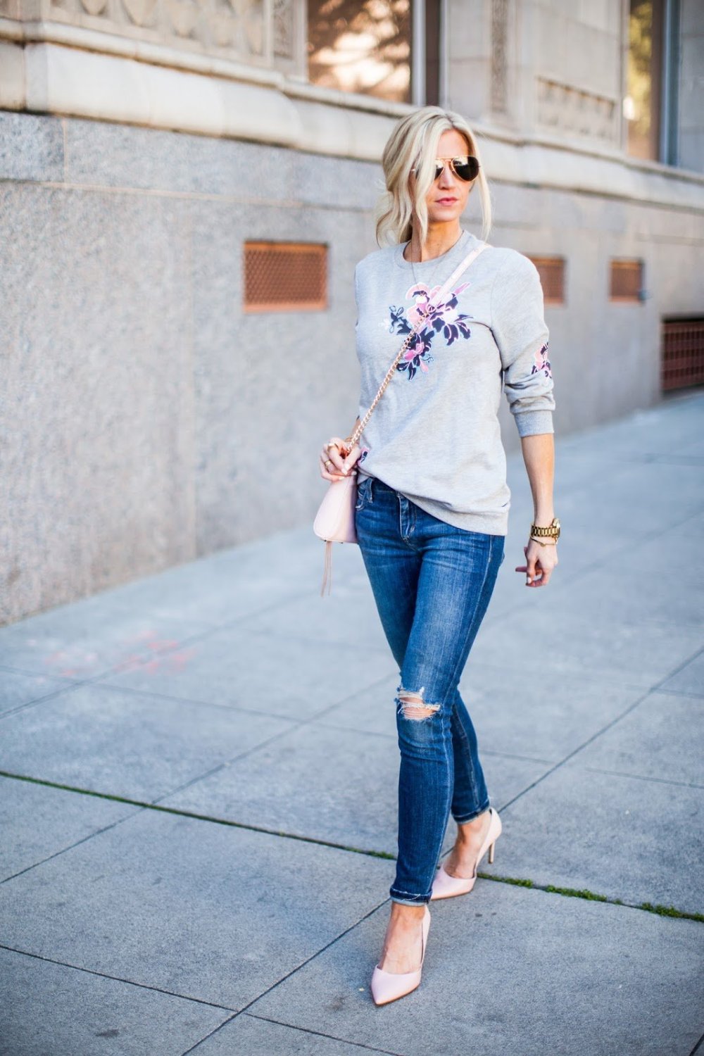 Туфли с джинсами скинни