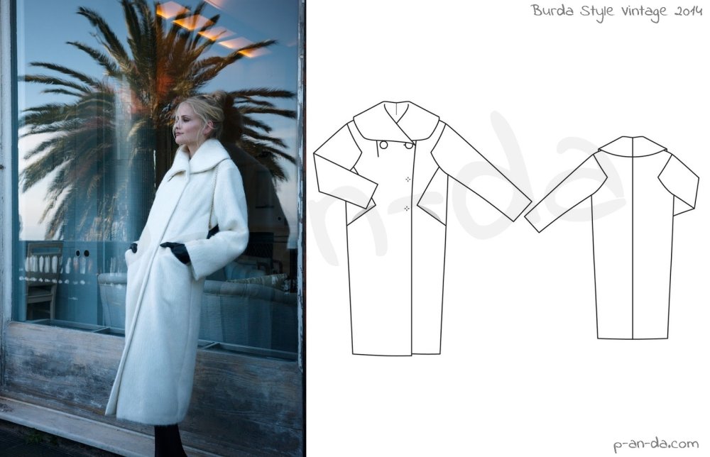 Бурда пальто оверсайз