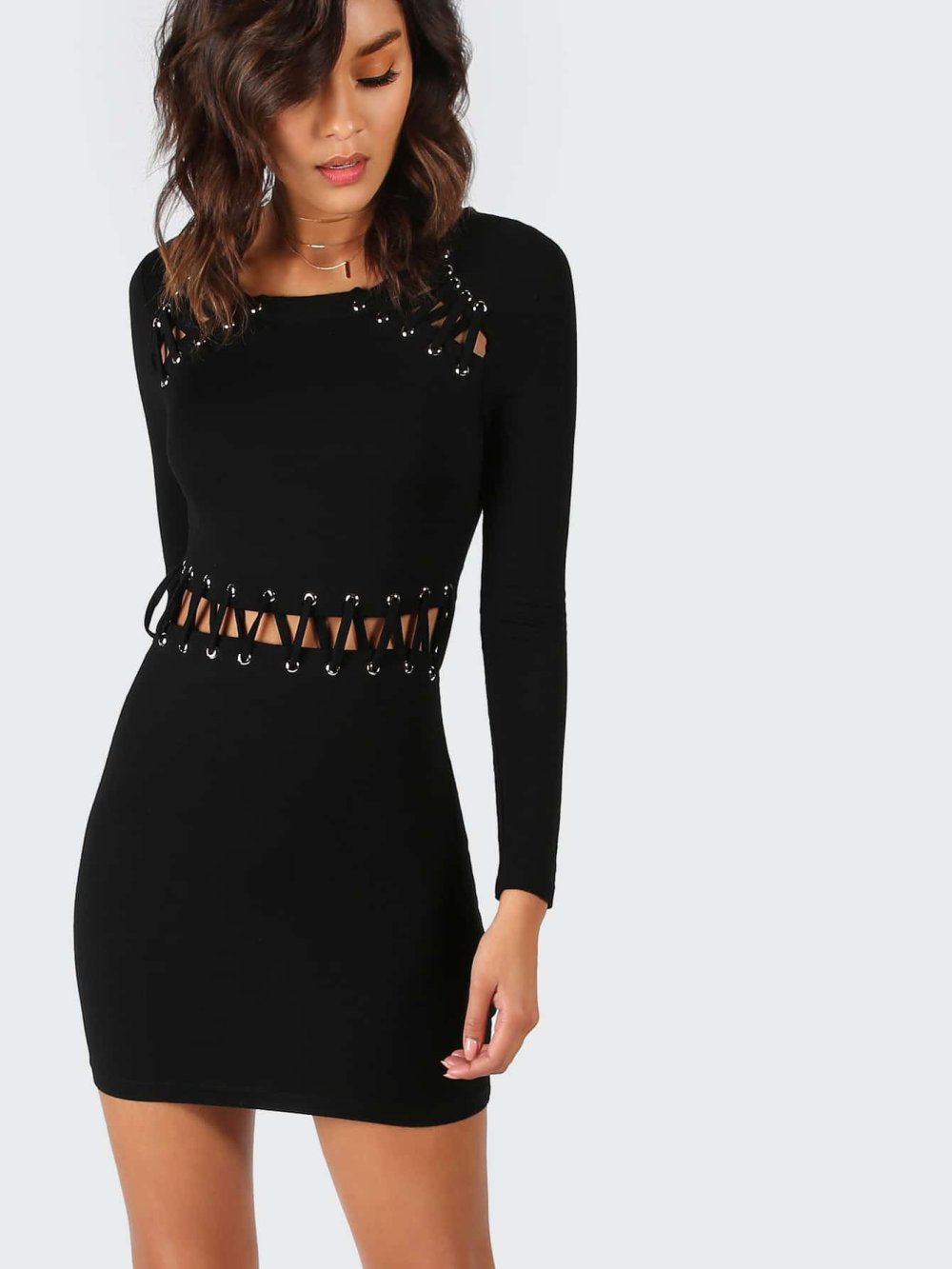 Шнуровка платье