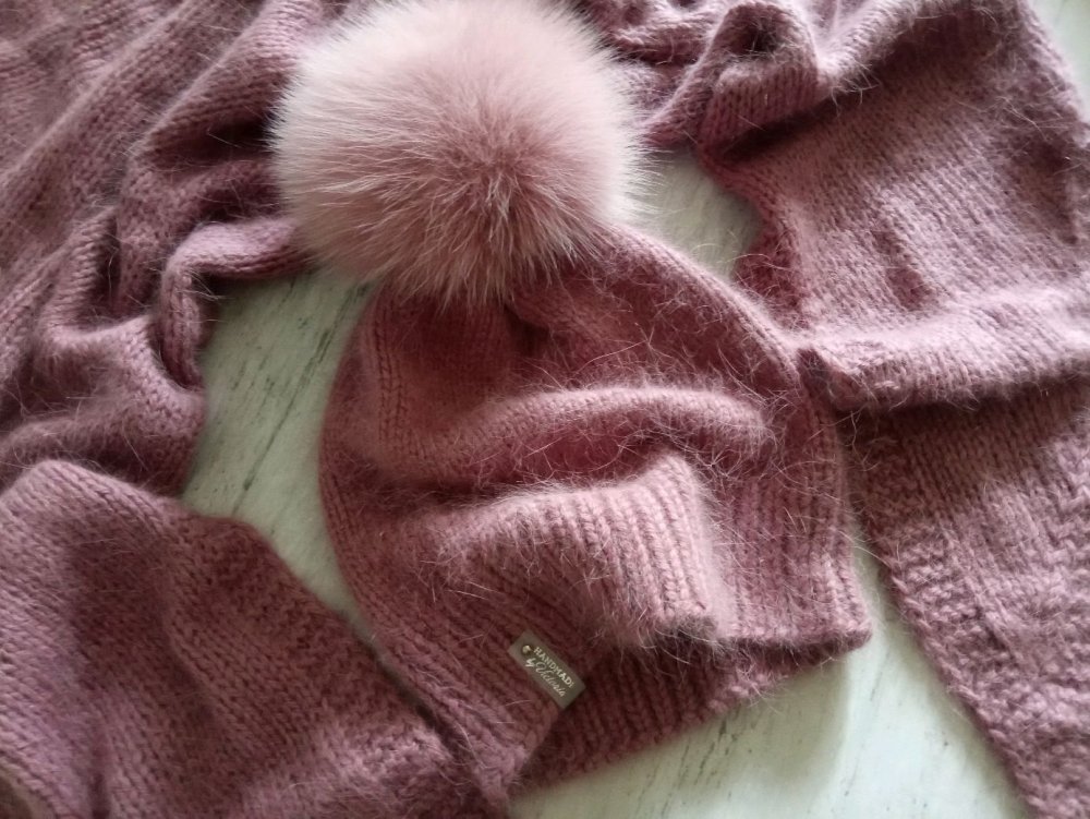 Шапка кроличий пух