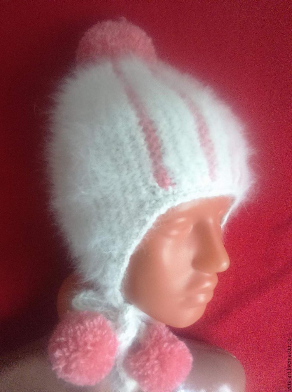 Шапка из пуха для девочки
