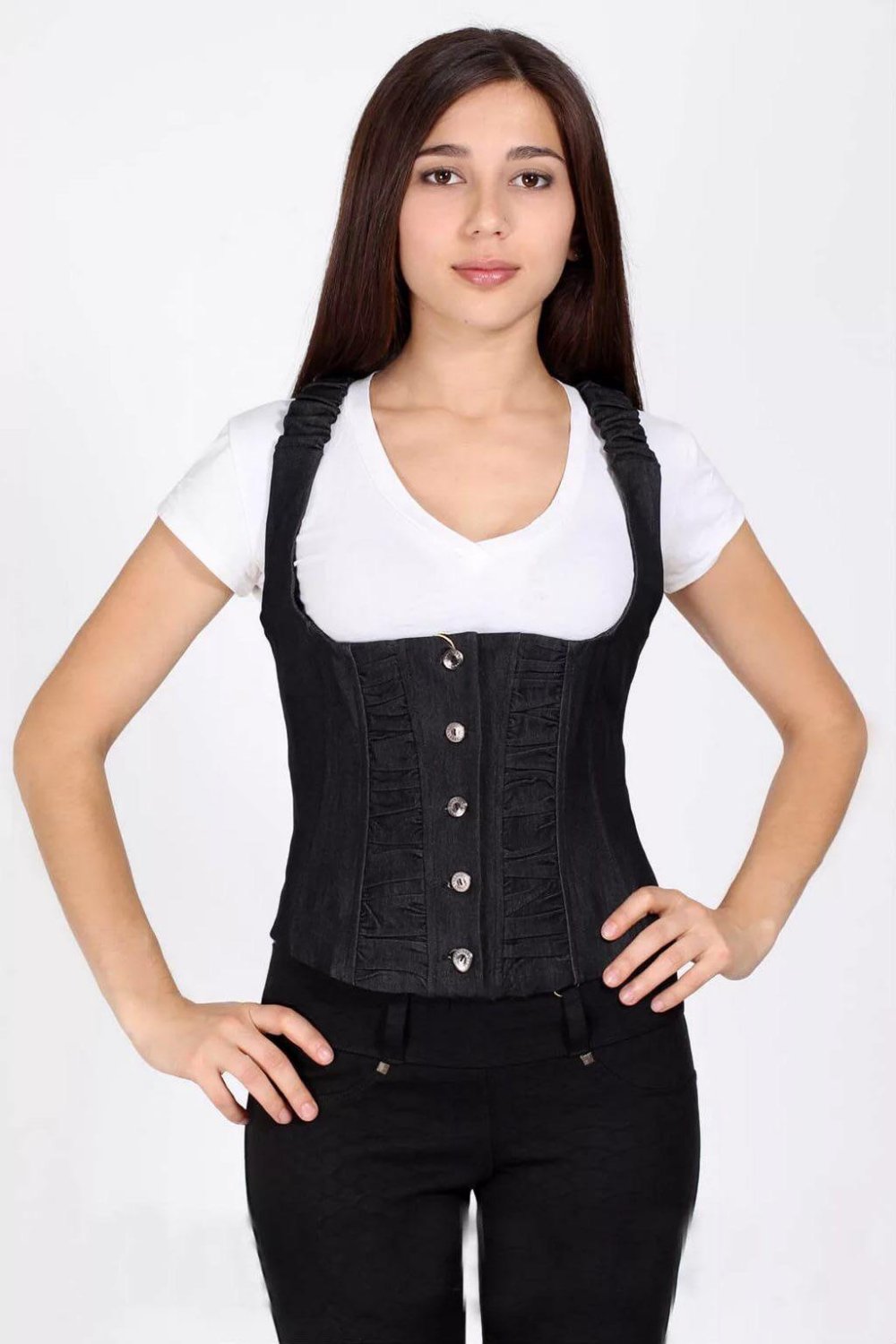 Трикотажная жилетка женская 2021