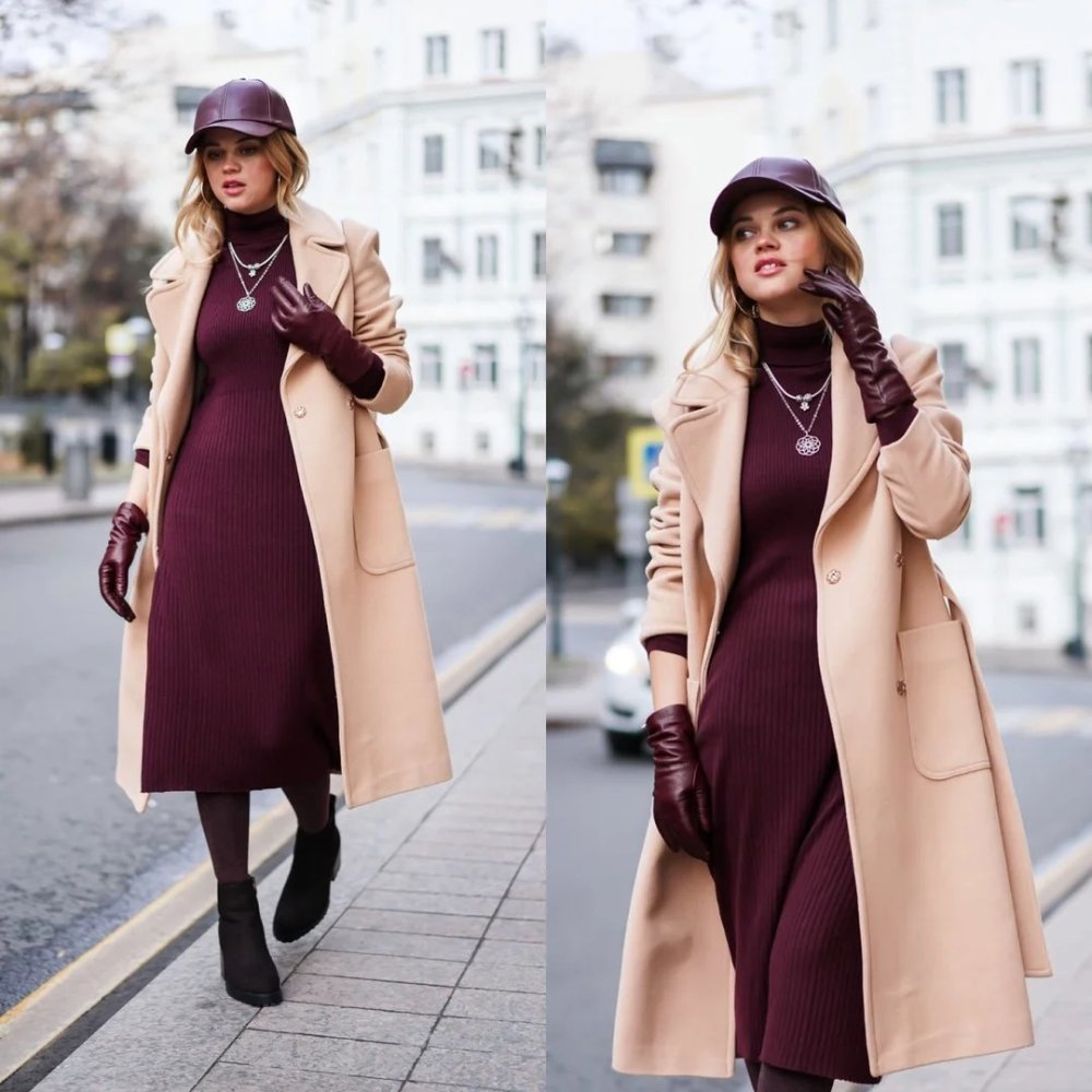 Шапка цвета кэмел