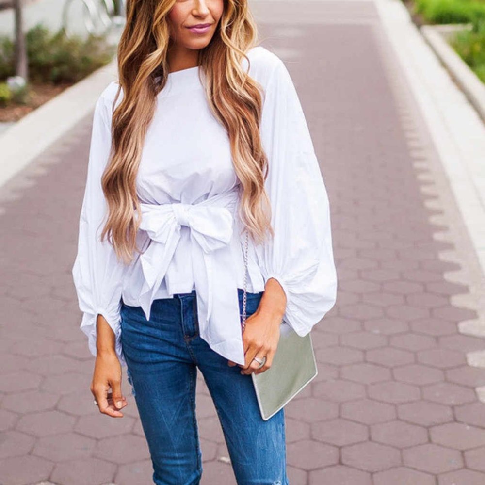 Белая рубашка женская