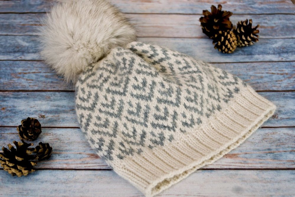 Шапка жаккард Дропс