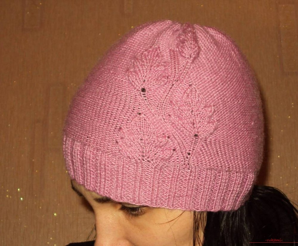 Вязание шапки на весну
