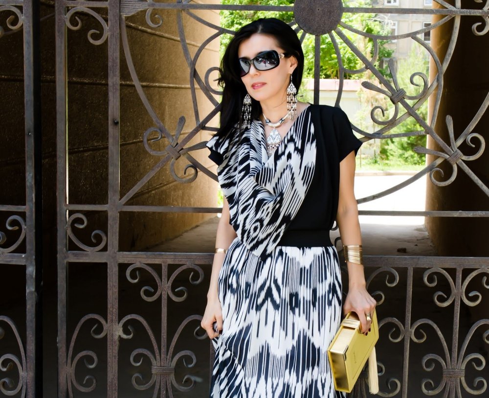 Узбекский шелк икат