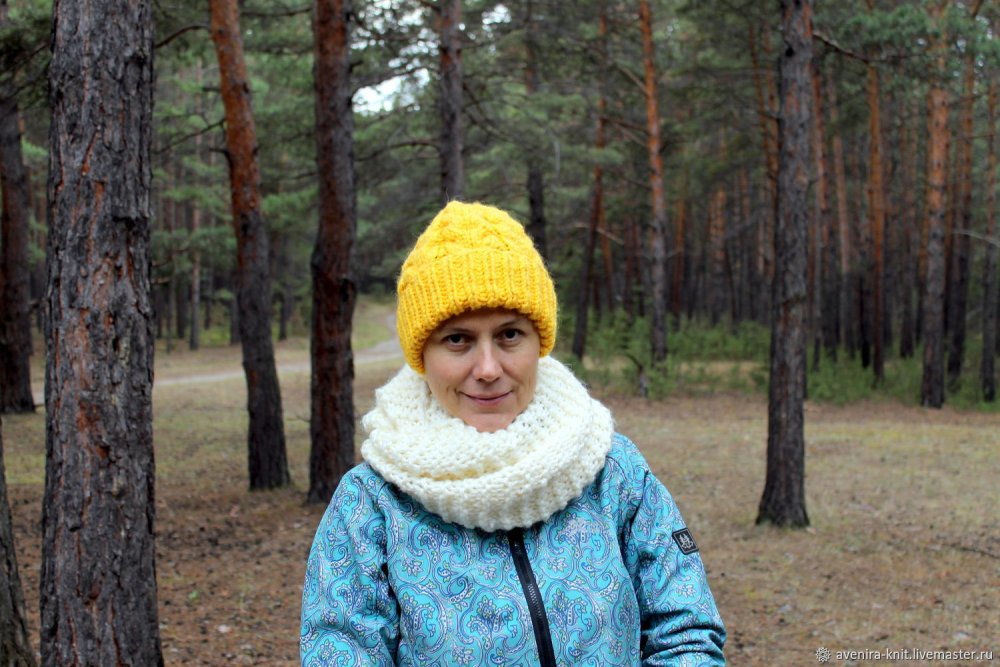 Вязаные шапки с градиентом