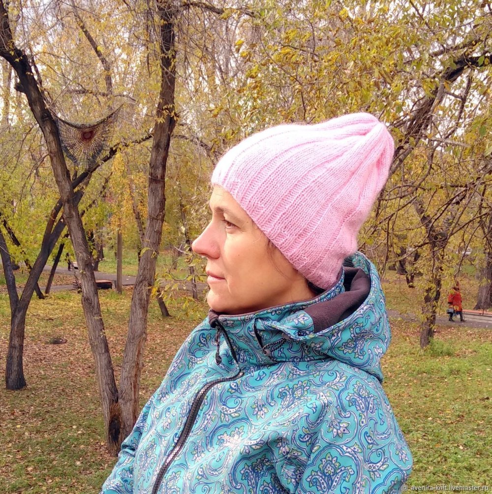 Шапки вязаные клош модные зимние