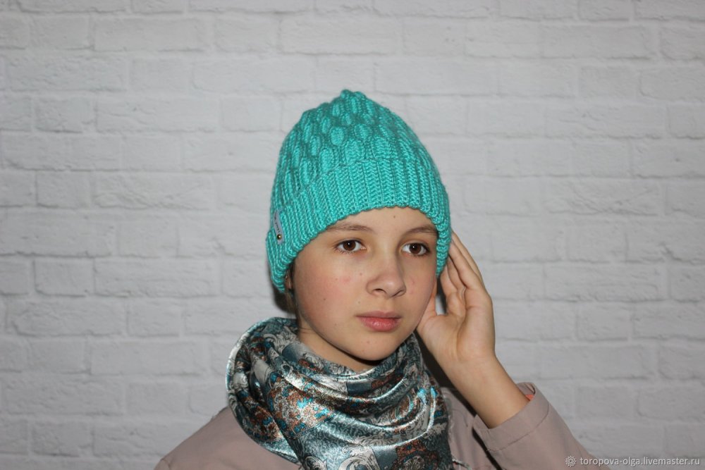 Вязаные шапки для бабушек