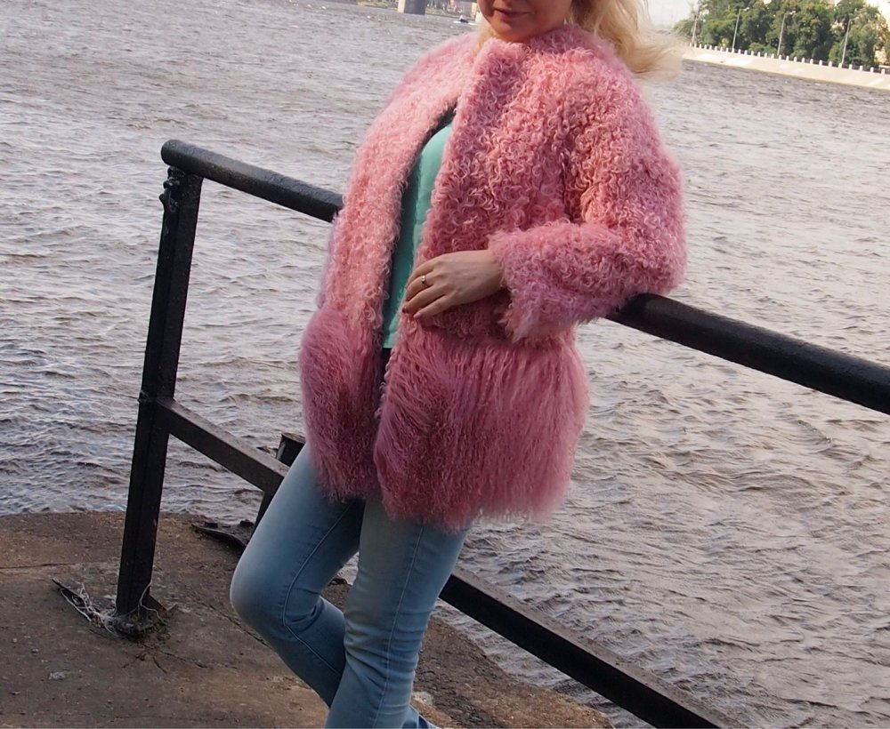 Меховая куртка из ламы Roccobarocco