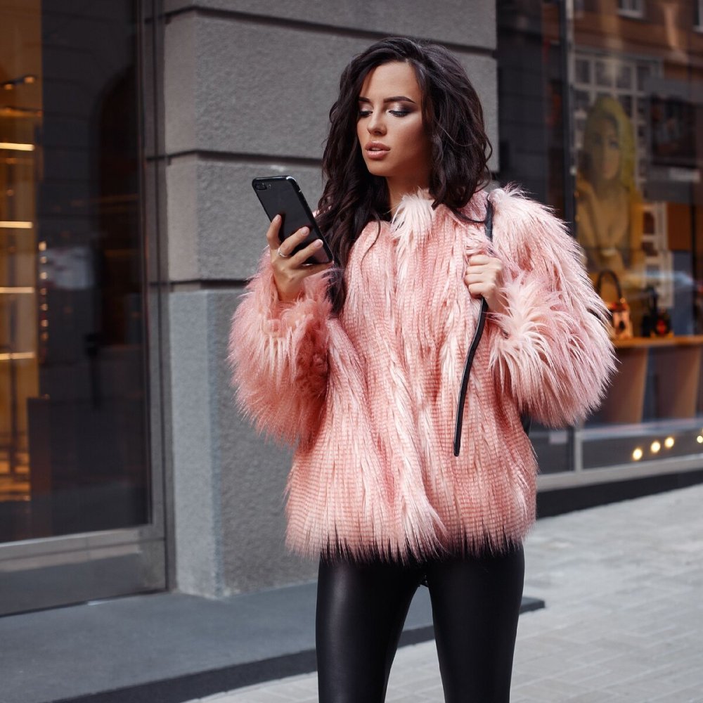 Парка с мехом ламы