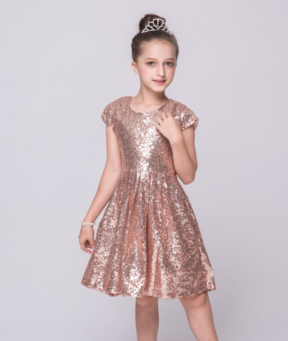 Платье с пайетками для девочки подростка